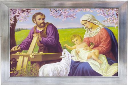 Obrazy Na Ścianę Świętej Rodziny Józef Jezu 70X110