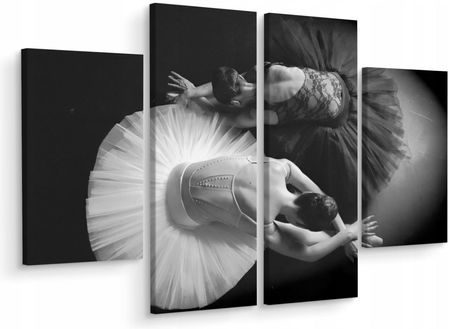 Obraz 4 Częściowy Baletnice Tancerki 3D 120x90