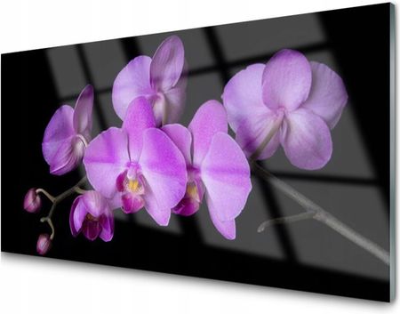 Obraz Szklany Storczyk Orchidea Kwiaty Foto 100x50