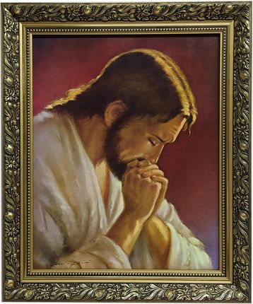 Święty Obraz 50x60 Jezusa Chrystusa Modlącego Się