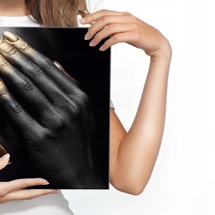 Obraz Ścienny Portet Kobiety Złoty Make Up 120x80 - zdjęcie 4