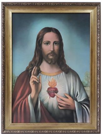 Obraz Na Ścianę Religijny 62x82 Serce Jezusa