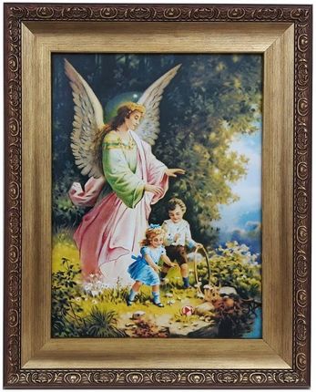 Obraz Religijny 32X37 Aniołka Anioła Stróża