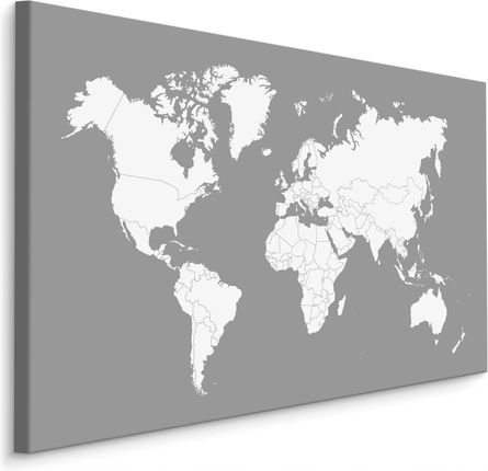 Obraz Canvas Mapa Świata Dekoracja Ścienna 120x80