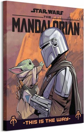 Obraz płótno Star Wars The Mandalorian 60x80 cm