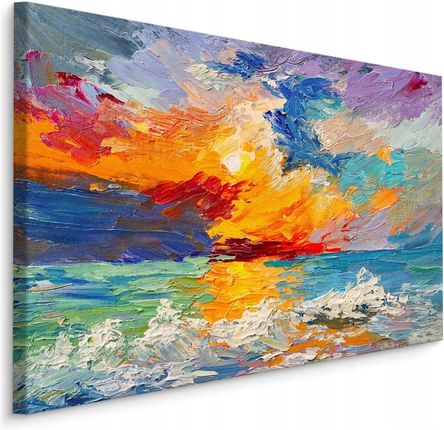 Obraz do salonu morze woda niebo abstrakcja 120x80