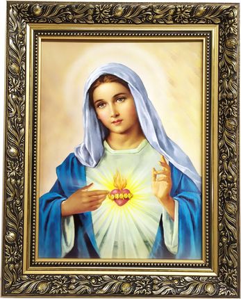 Święty Obraz Na Ścianę 40X50 Otwarte Serce Maryii