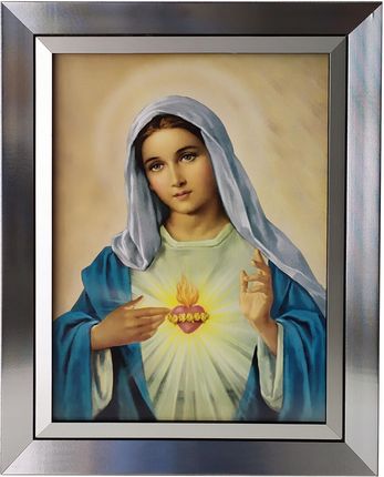 Obraz Religijny W Ramie 40X50 Serce Maryi Marii