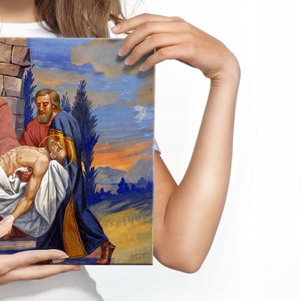 Obraz Na Płótnie Jezus Chrystus Malarstwo 90x60 - zdjęcie 5