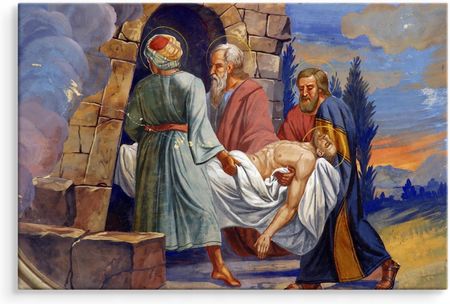 Obraz Na Płótnie Jezus Chrystus Malarstwo 90x60 - zdjęcie 4