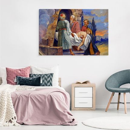 Obraz Na Płótnie Jezus Chrystus Malarstwo 90x60 - zdjęcie 2