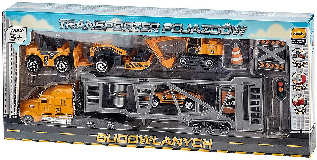 Elefun Transporter pojazdów do robót drogowych z akcesoriami - Ceny i ...