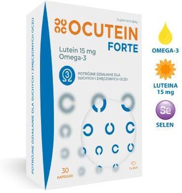OCUTEIN FORTE Lutein 15mg + Omega-3 60kaps. (8594059731890)