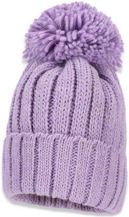 BROEL BAZYLA czapka dla dziewczynki na zimę fioletowa