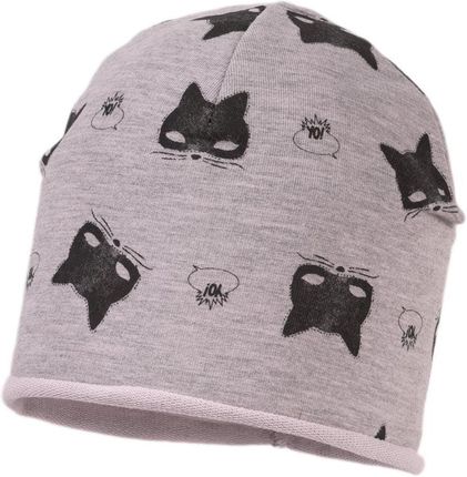 JAMIKS Plamka czapka dresowa dla dziewczynki koty różowa