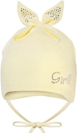BROEL Eweline czapka niemowlęca wiosna żółta