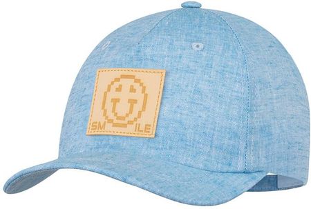 Broel ELIOT czapka lniana z daszkiem dla chłopca niebieska