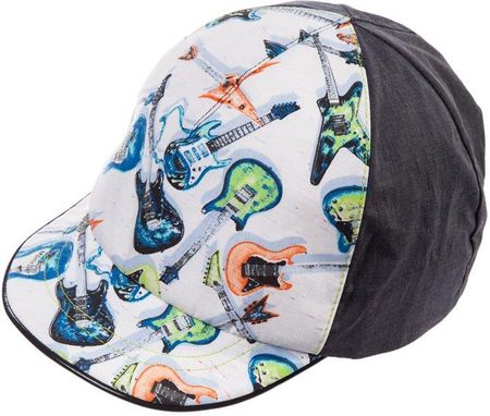 Jamiks LEO czapka z daszkiem dla chłopca na lato gitara grafit