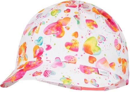 BROEL EFFI czapka chustka na lato dla dziewczynki różowa