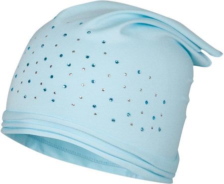 BROEL Susanita czapka chustka dla dziewczynki wiskoza cekiny aqua