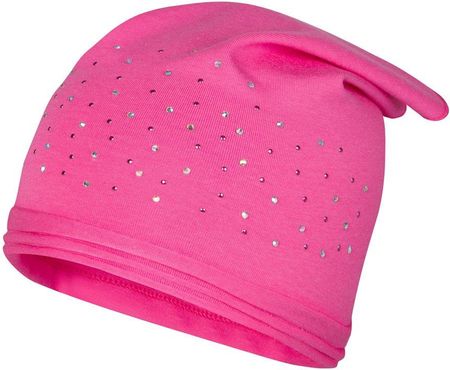 BROEL Susanita czapka chustka dla dziewczynki wiskoza cekiny różowa