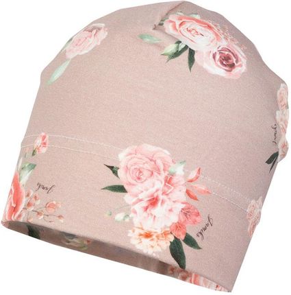Jamiks PRISCILA czapka dla dziewczynki morelowa róża