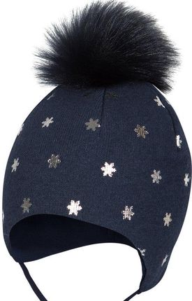 BROEL Margherita czapka na zimę dla dziewczynki granat