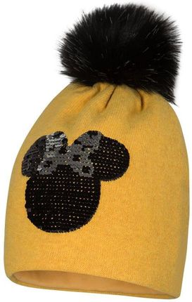 BROEL Marcella czapka dla dziewczynki cekiny myszka miki miodowa