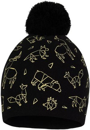 BROEL JAMES czapka dla chłopca na zimę z pomponem czarna