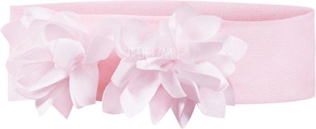 BROEL Petti opaska dla niemowląt kwiatki chrzest różowa