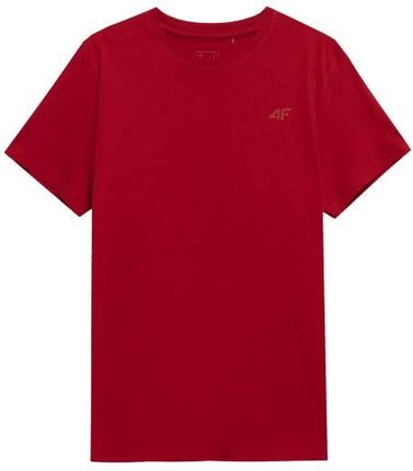 Męska koszulka sportowa 4F SS23 TSHM536 czerwony 62S M