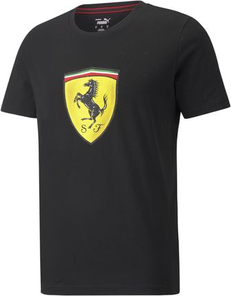 Koszulka męska Puma FERRARI RACE COLORED BIG SHIELD czarna 53169101