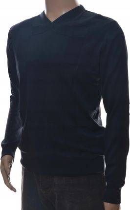 Sweter męski z kaszmiru i wełny merynosów M serek