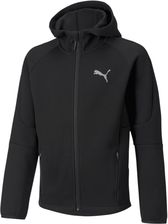 Zdjęcie Bluza z kapturem chłopięca Puma EVOSTRIPE FZ czarna 58919401 - Opalenica