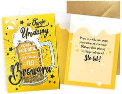 Zdjęcie Kukartka Karnet B6 Konfetti Urodziny Browar - Bydgoszcz