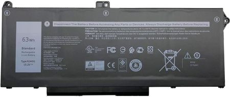 Coreparts Laptop Battery For Dell 62.32Wh Li-Ion 15.2V 4100Mah Black (W126389106)