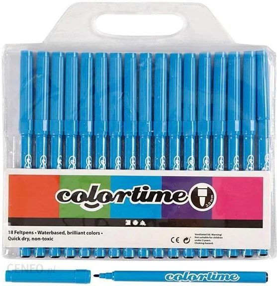inaktive Monetære Plante Creativ Company Colortime Tusch Light Blue Markers 18Pcs. (373534) - Ceny i  opinie - Ceneo.pl