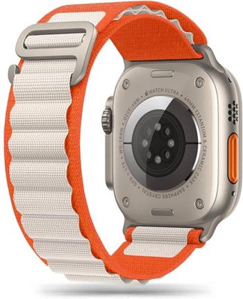 Braders Pasek Nylon Pro do Apple Watch 4 / 5 / 6 / 7 / 8 / SE / Ultra (42 / 44 / 45 / 49 mm) Orange / Mousy