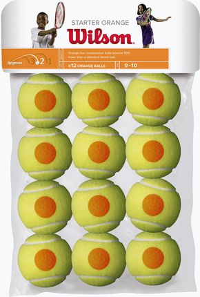 Wilson Piłki Tenisowe Starter Orange Tball 12szt. Żółte Wrt137200