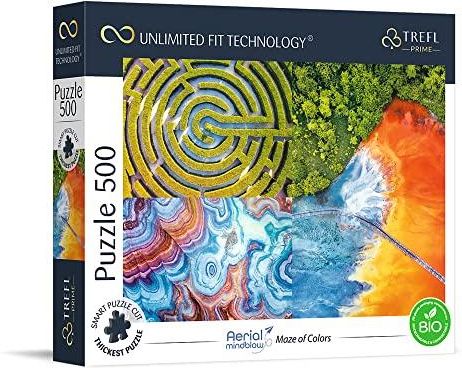 Trefl Puzzle Unlimited Fit Technology 500el. Color Splash Maze of ...