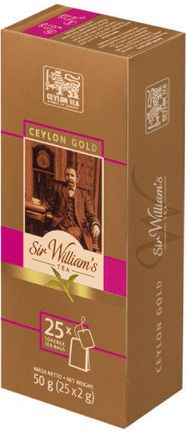 Sir William'S Czarna Williams Tea Ceylon Gold 25x2g
