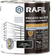 Zdjęcie Rafil Prosto na Rdzę RAL9005 Czarny Głęboki Mat 2,5L - Czempiń