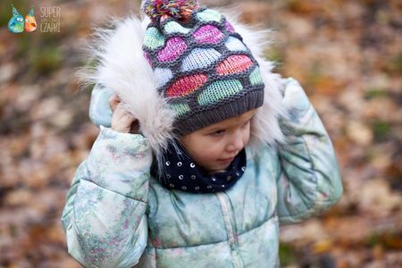 BROEL Liwia czapka na zimę włóczka szara