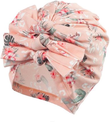 Jamiks AFIA turban dla dziewczynki brzoskwiniowy hibiskus