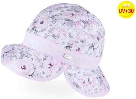 Tutu kapelusz na lato dla dziewczynki kwiatki UV +30