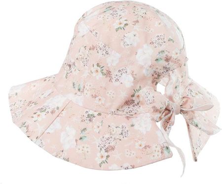 Jamiks LORIANA kapelusz na lato beżowe lilie SILVERPLUS