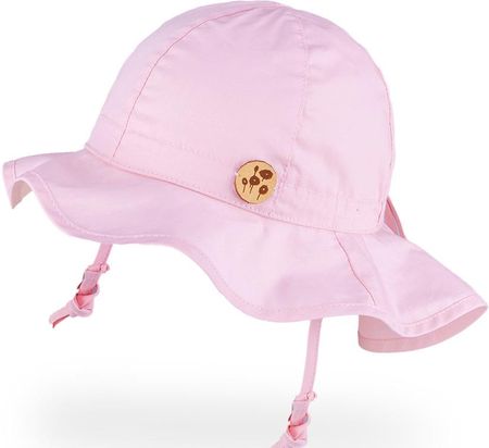 Tutu kapelusz na lato wydłużone rondo różowy UV +30