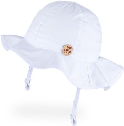 Tutu kapelusz na lato wydłużone rondo biały UV +30