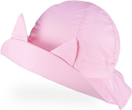 Tutu kapelusz na lato rondo kotek różowy UV +30