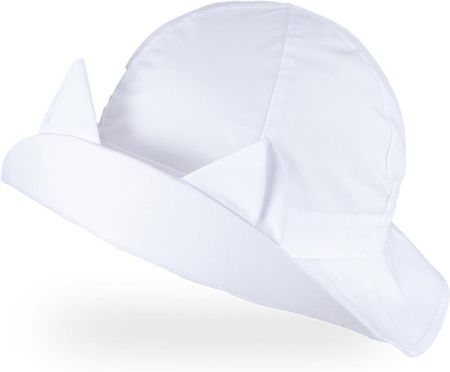 Tutu kapelusz na lato rondo kotek biały UV +30